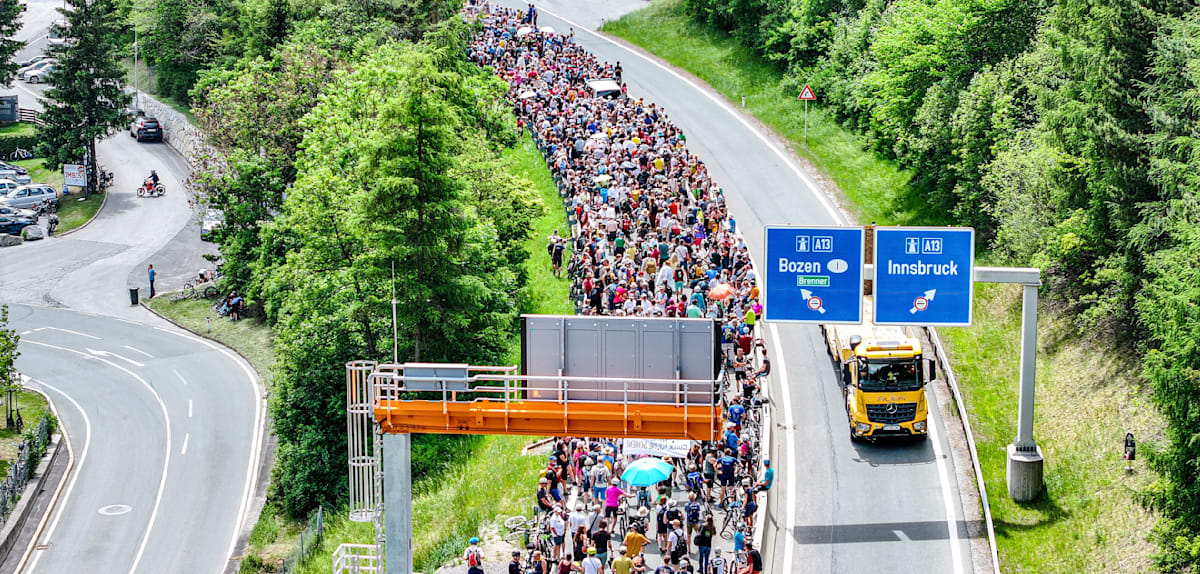 Protestaktion am Brenner erfolgreich – Autobahn nach Sperrung wieder frei