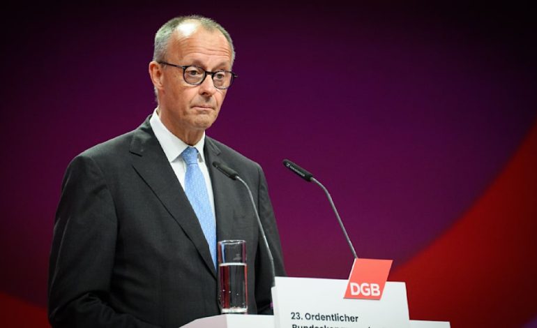 Kanzler Merz beim DGB-Bundeskongress ausgebuht