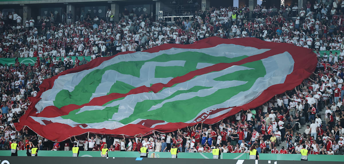 Proteste beim DFB-Pokalfinale im Olympiastadion