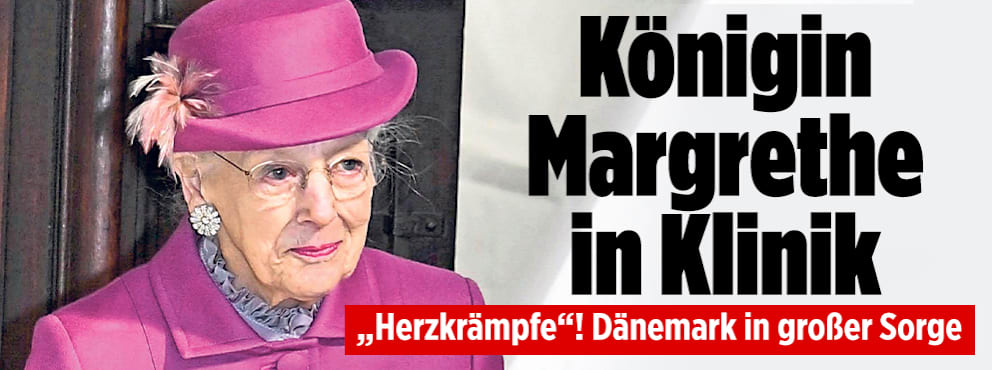 Dänemark in Sorge: Königin Margrethe im Krankenhaus
