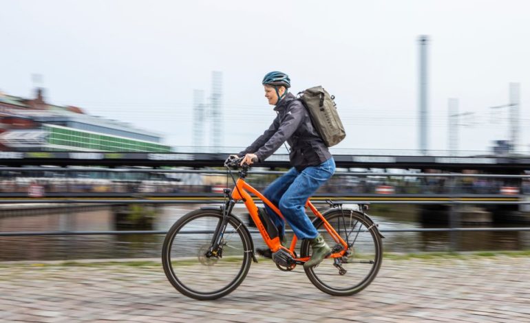 Transport von Notebooks auf dem Fahrrad