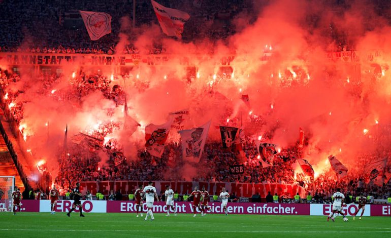 Pyro-Chaos beim Pokal-Finale zwischen Stuttgart und Bayern