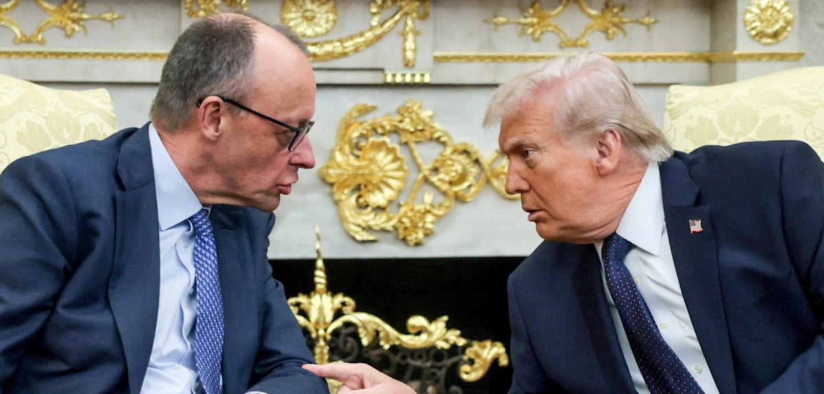 Merz und Trump erörtern transatlantische Themen