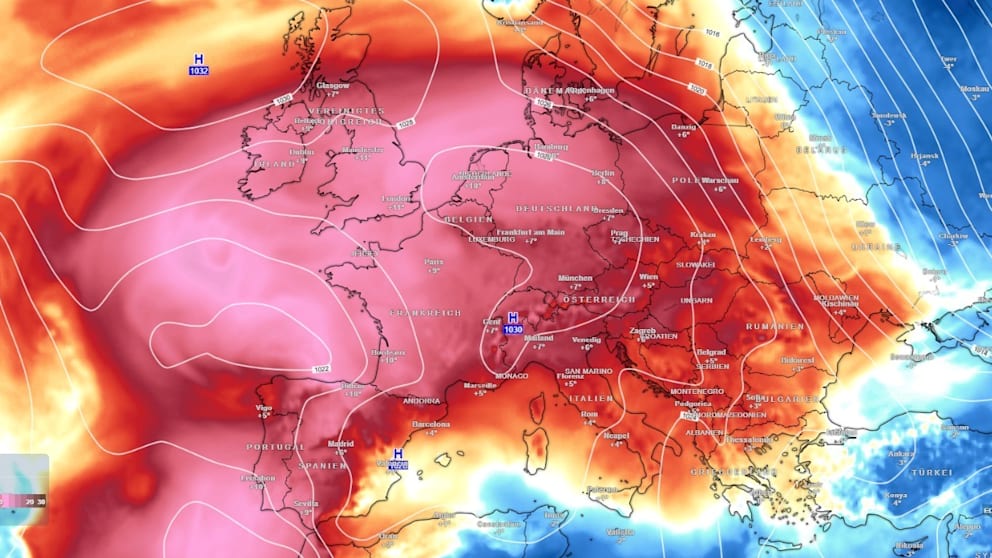Rekordtemperaturen in Europa: Eine nie dagewesene Hitzewelle