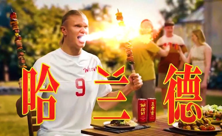 Erling Haaland als Markenbotschafter für chinesisches Getränk