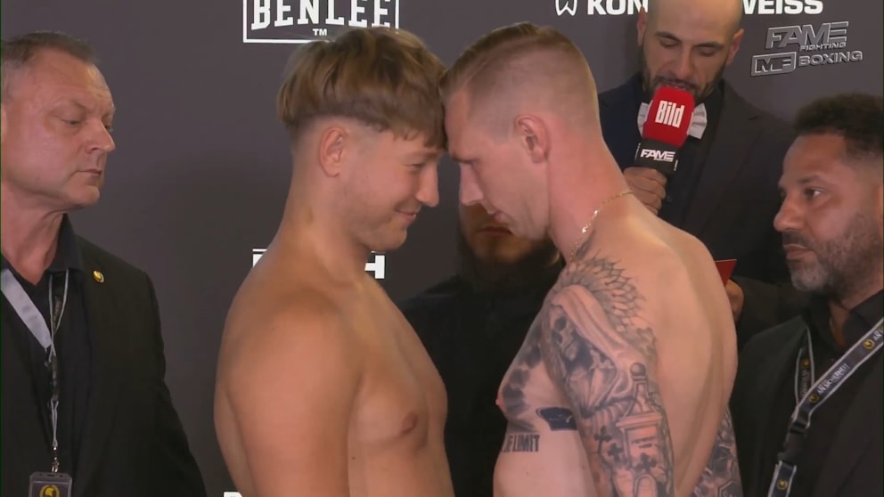 Verwirrung um Face-off: Küssen oder Kämpfen?