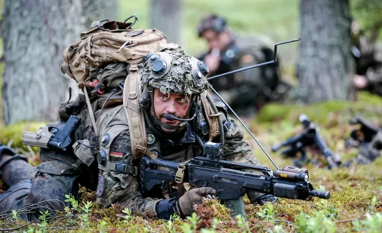 Die Bundeswehr übt Feindkontakt in Litauen