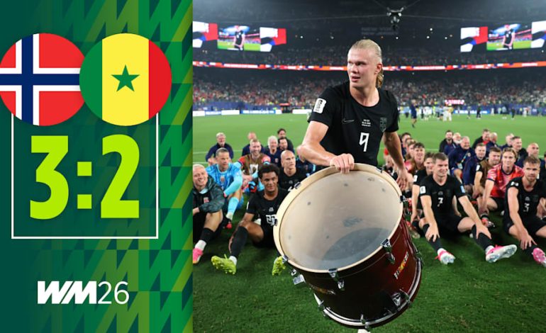 Haaland führt Norwegen zum Sieg über Senegal