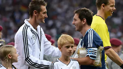 Ewige WM-Toptorjäger: Messi und Klose
