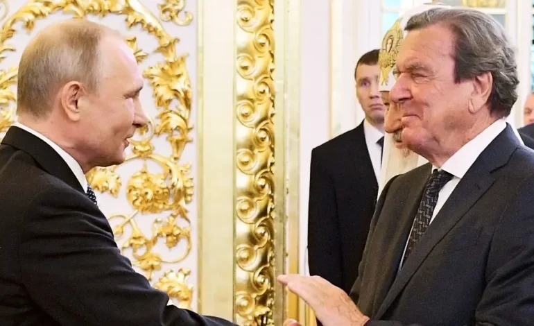 Treffen zwischen Putin und Schröder im Kreml