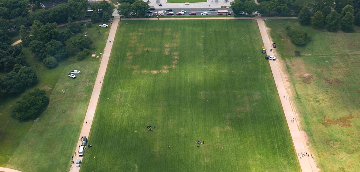 Mysteriöse Zahlen auf der National Mall: Polizei untersucht Vorfall