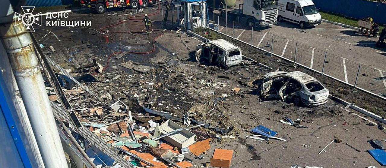 Russische Drohnenangriffe: Tote nach Angriff auf Lebensmittelfabrik in der Ukraine