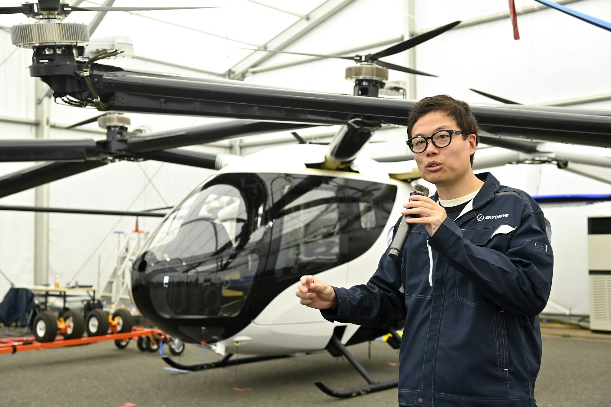Fliegende Autos: Der Skydrive in Tokio