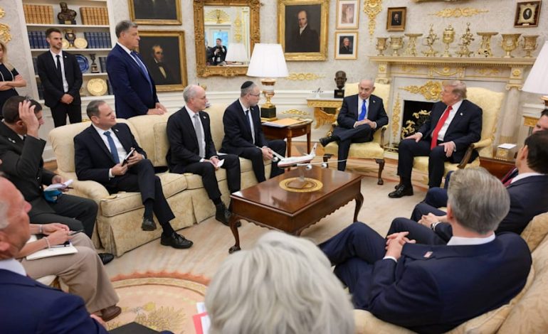 Treffen von Trump und Netanjahu im Weißen Haus