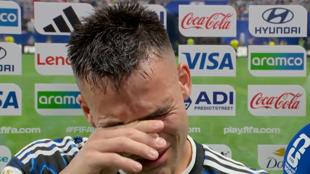 Emotionale Momente für Lautaro Martinez nach WM-Finaleinzug