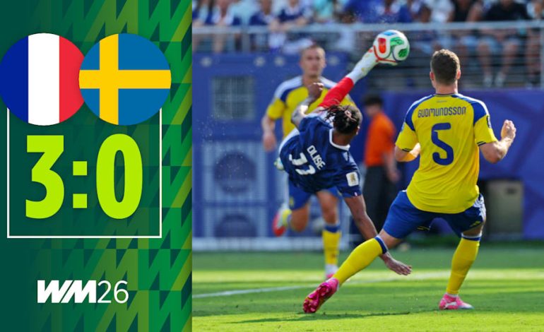 WM 2026: Frankreich überrennt Schweden mit 3:0