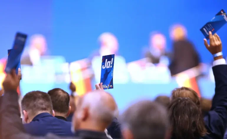 AfD Parteitag und Gegenproteste in Erfurt