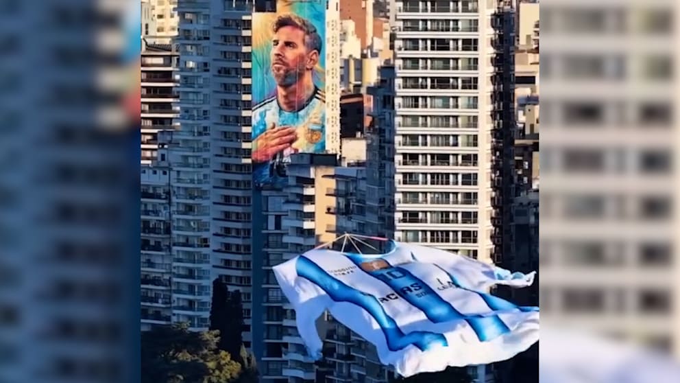 Ein Trikot von Messi schwebt erneut über Argentinien