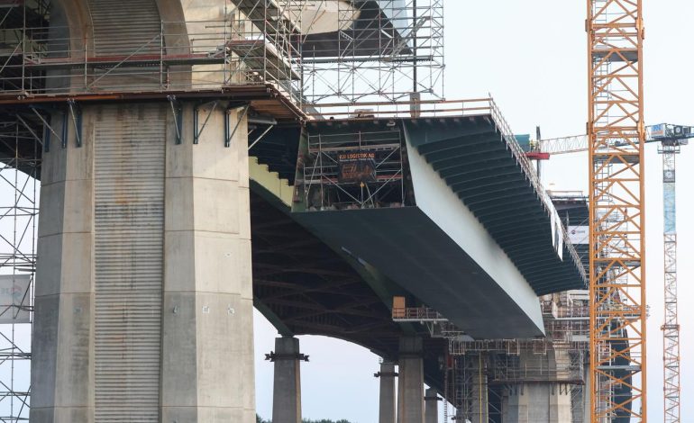 Fortschritte beim Neubau der Rader Hochbrücke