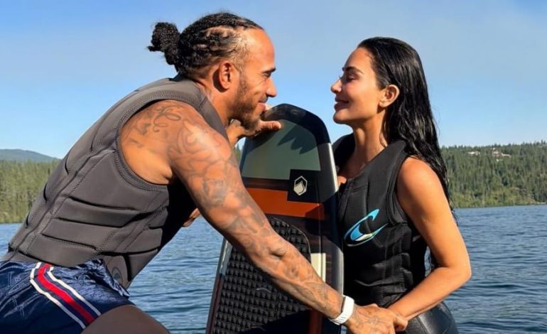Lewis Hamilton und Kim Kardashian Verbringen Zeit am See