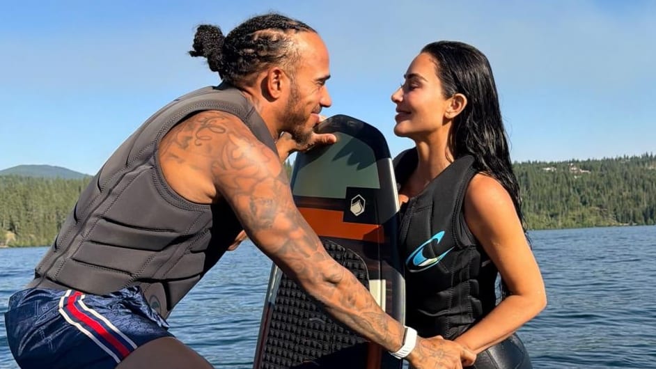 Lewis Hamilton und Kim Kardashian Verbringen Zeit am See