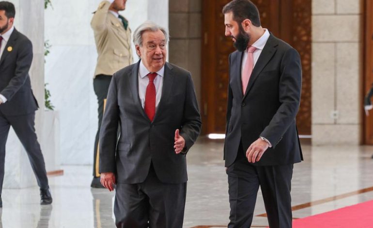 Erster Besuch seit 15 Jahren: UN-Generalsekretär Guterres in Damaskus