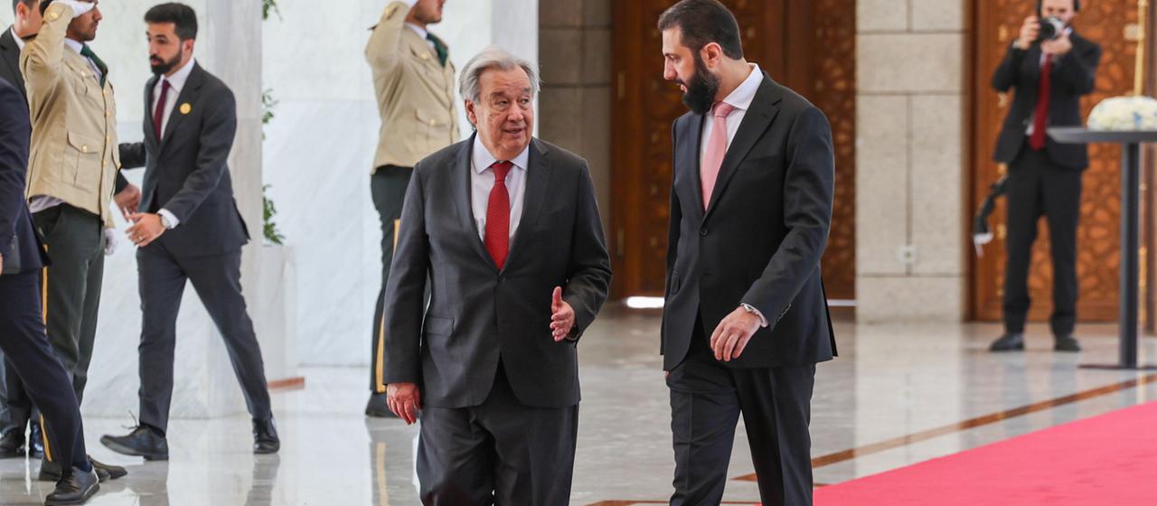 Erster Besuch seit 15 Jahren: UN-Generalsekretär Guterres in Damaskus
