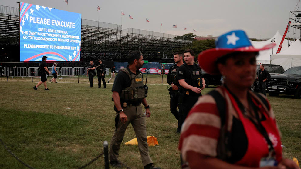 Evakuierung bei Feier zum 250. Geburtstag der USA in Washington