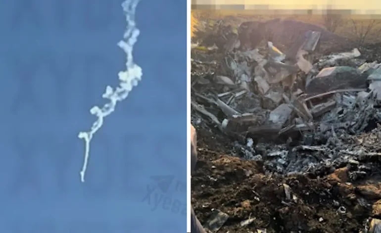 Notfall nach Raketenabschuss: Brennende MiG-29 stürzt ab