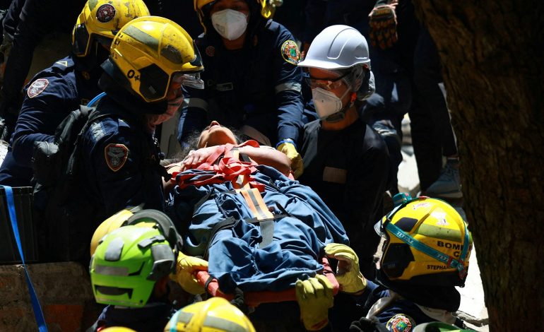 Erdbeben in Kolumbien: Überlebendenrettung in Cali