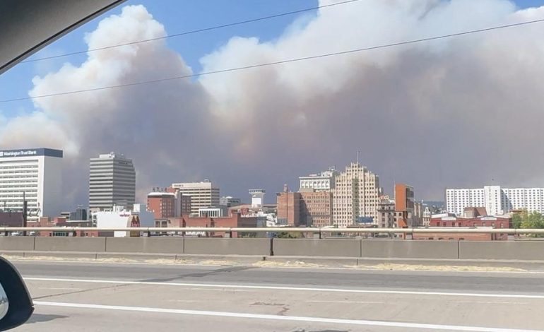 Bedrohlicher Waldbrand in Spokane
