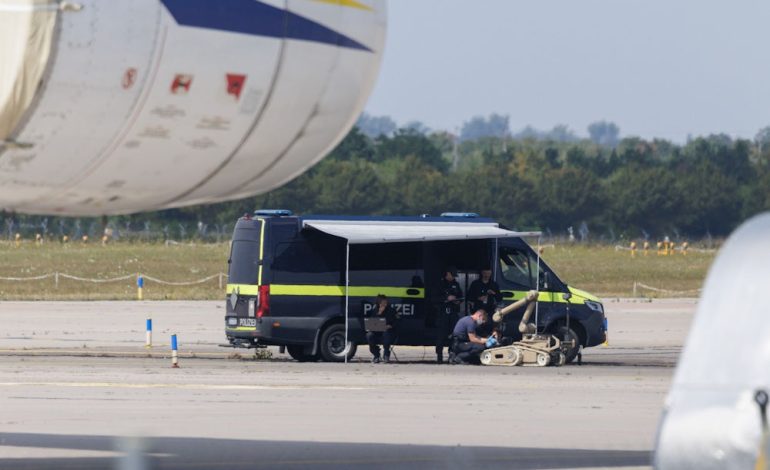 Hybrider Anschlag auf Flughafen Leipzig: Drohne mit Sprengstoff
