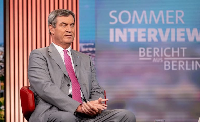 Markus Söder über Friedrich Merz im ARD-Sommerinterview