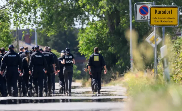 Explosion in verlassenem Dorf in der Nähe des Flughafens Leipzig