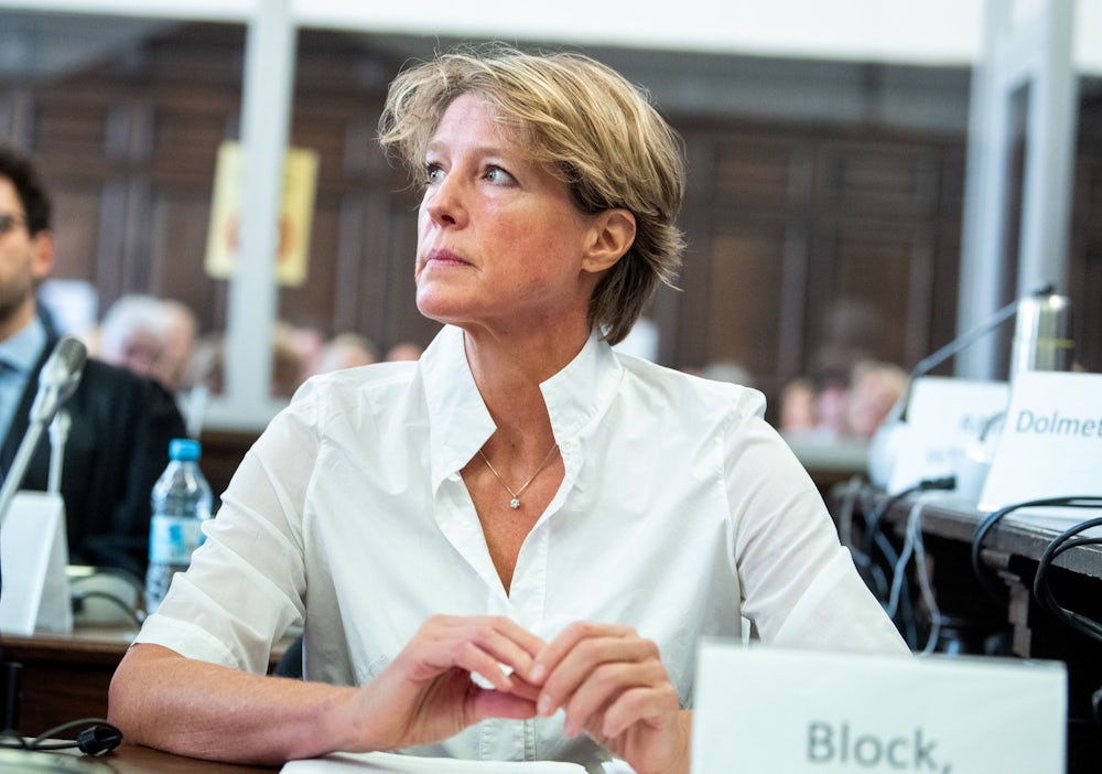 Christina Block erklärt ein letztes Mal ihre Position im Prozess