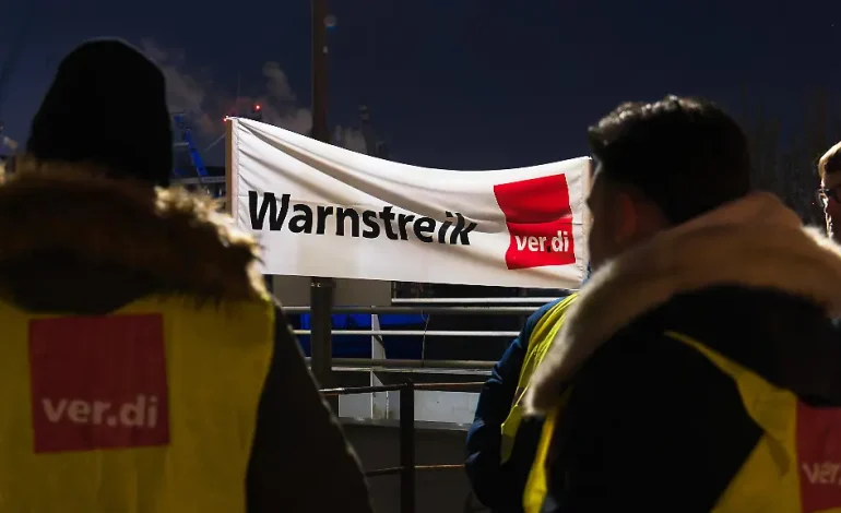Verdi ruft zu Warnstreiks in deutschen Häfen auf