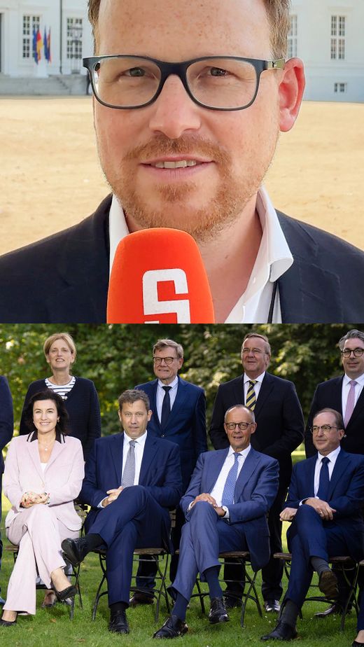 Teamgeist bei Merz und seinem Kabinett in Neuhardenberg