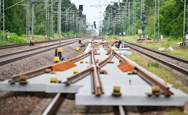 Bauarbeiten auf der Bahnstrecke Berlin-Hamburg