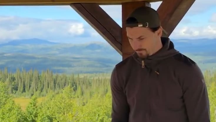 Zlatan Ibrahimovic grillt vor traumhafter Kulisse