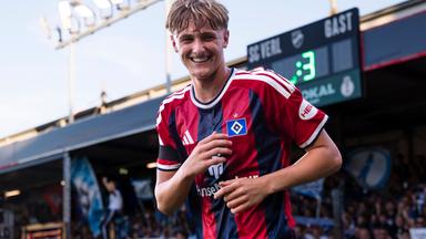 Louis Lemke als jüngster Torschütze des HSV