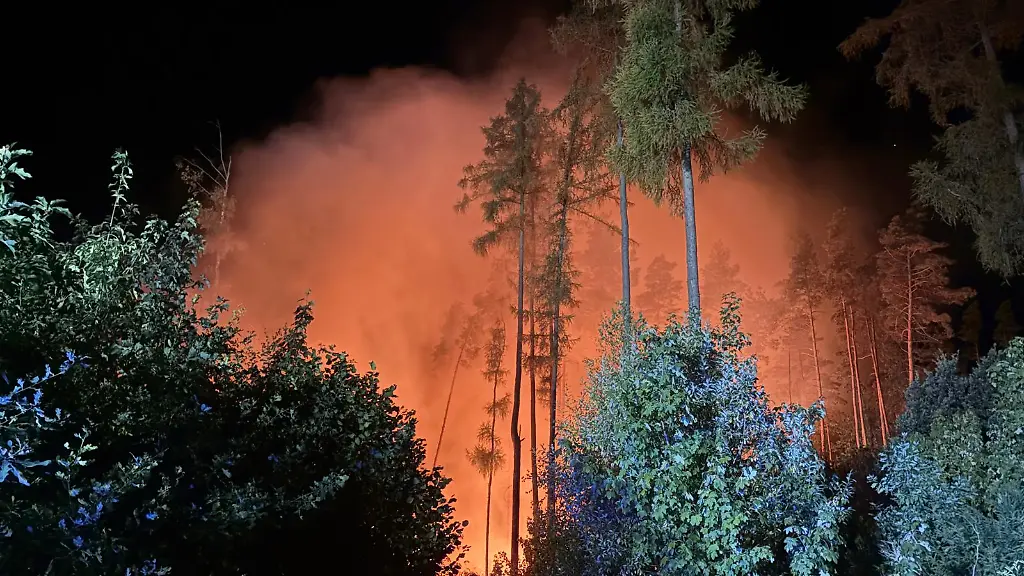 Größter Waldbrand seit 30 Jahren in Sachsen