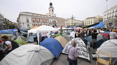 Proteste in Madrid wegen Zwangsräumung und steigender Mieten