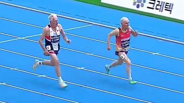 100m-Gold bei Senioren-WM: Deutscher im Alter von 88 sprintet beeindruckend
