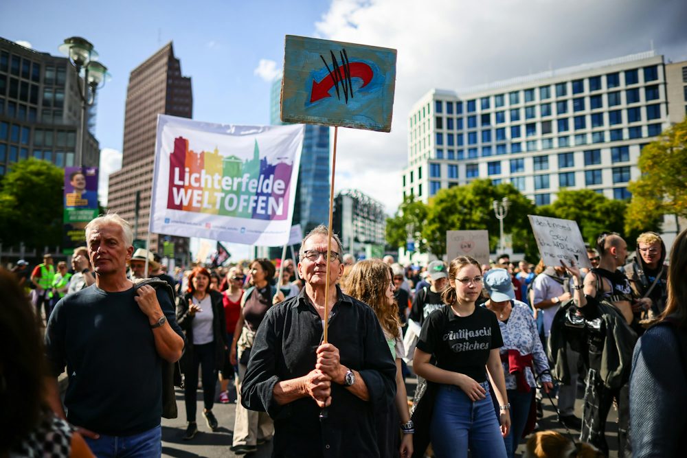 Proteste gegen Rechtsruck in Deutschland