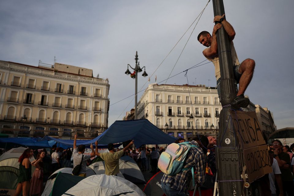 Wohnungsnot in Spanien: Proteste in Madrid