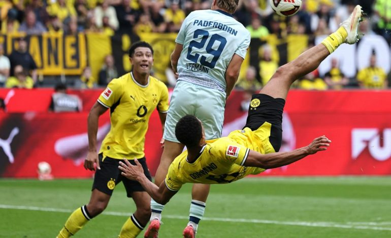 Fußballspielbericht über die Bundesliga