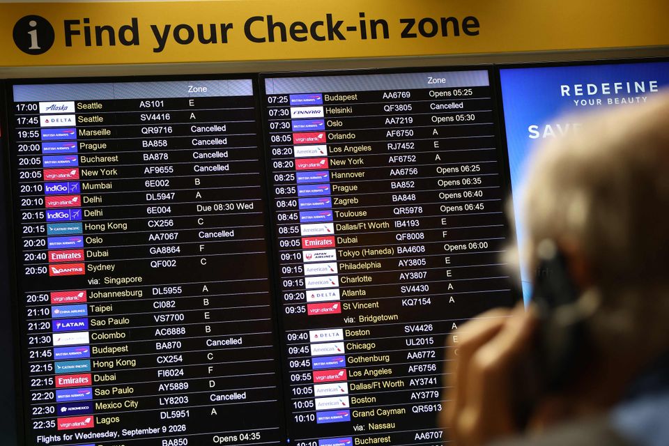 Technische Störungen führen zu Flugausfällen in Großbritannien