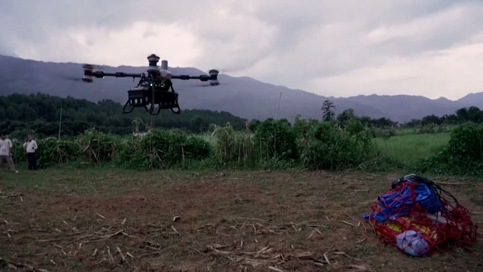 Drohnenhilfe für Überschwemmungsgebiete in Nepal