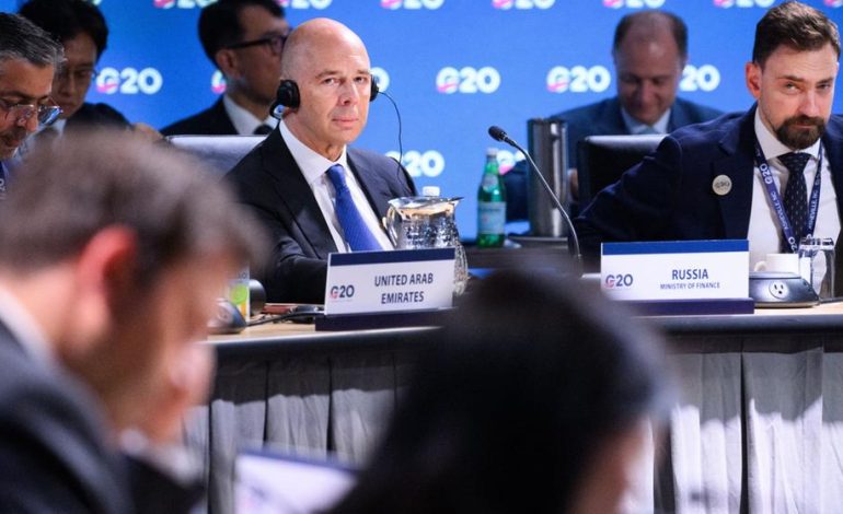 Russischer Minister am G20-Finanzministertreffen: Kontroversen und Kritik
