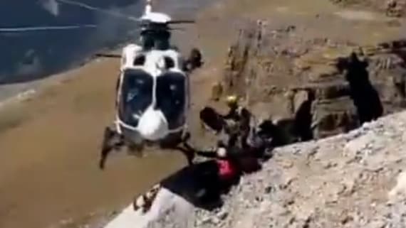Rettungsaktion in den Pyrenäen: Hubschrauber rettet verunglückten Rentner